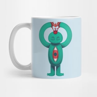 Blue man flame king Mug